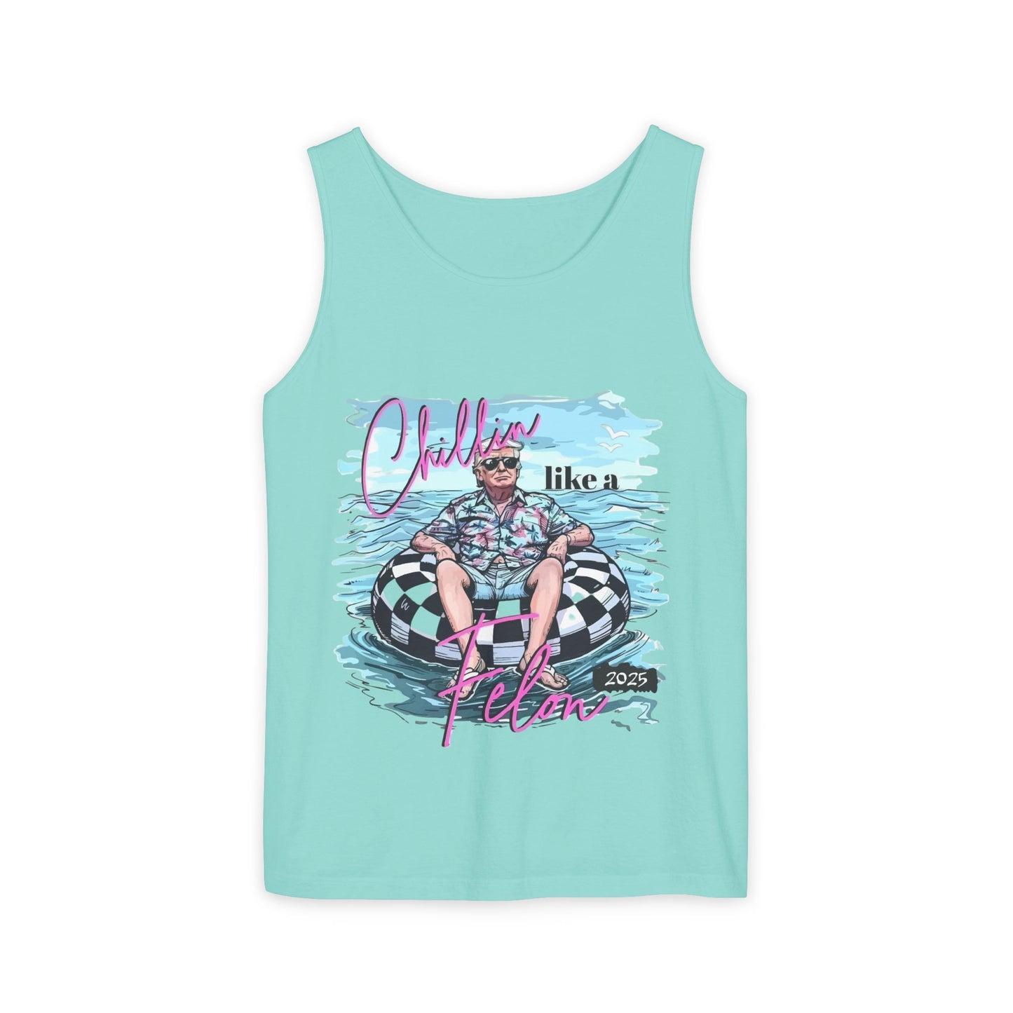 Chillin' Like a Villain Tank Top - Unisex Garment-Dyed Summer Tee