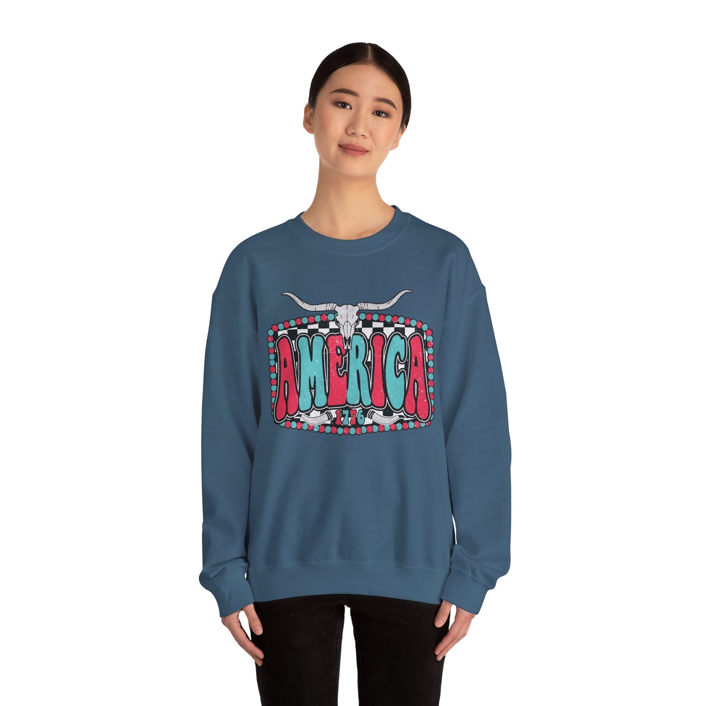 Retro America Graphic Crewneck Sweatshirt