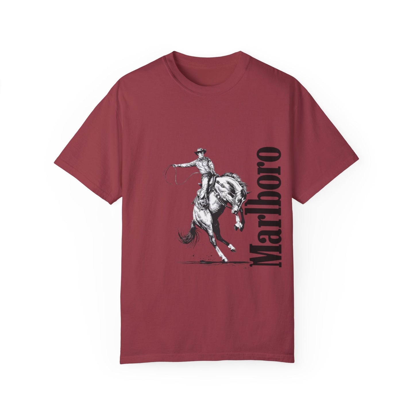 Unisex Cowboy Graphic T-Shirt - Marlboro Inspired Design
