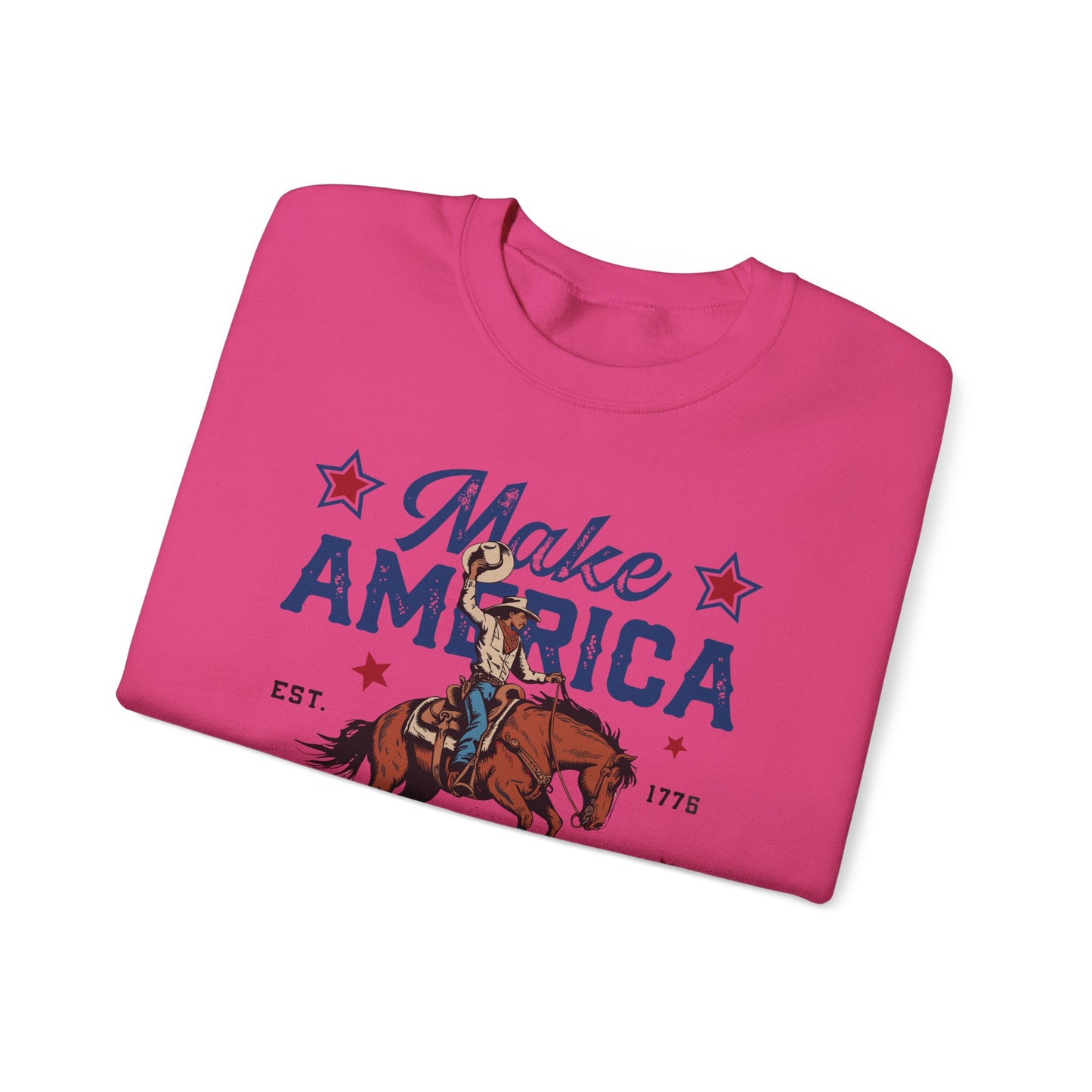 Unisex Heavy Blend™ Crewneck Sweatshirt - Make America Cowboy Again