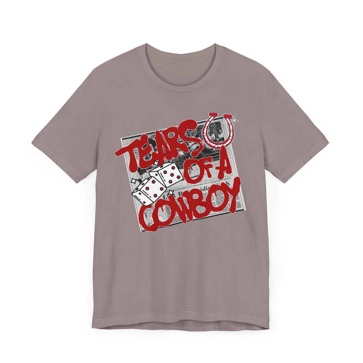 Tears of a Cowboy Unisex Jersey Tee - Casual Graphic Shirt, Perfect for Country Music Lovers