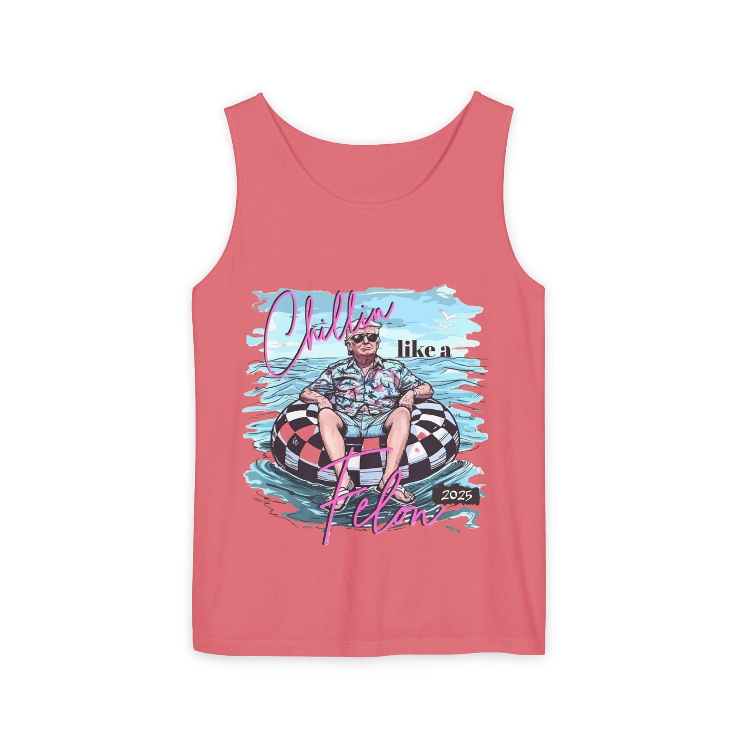 Chillin' Like a Villain Tank Top - Unisex Garment-Dyed Summer Tee