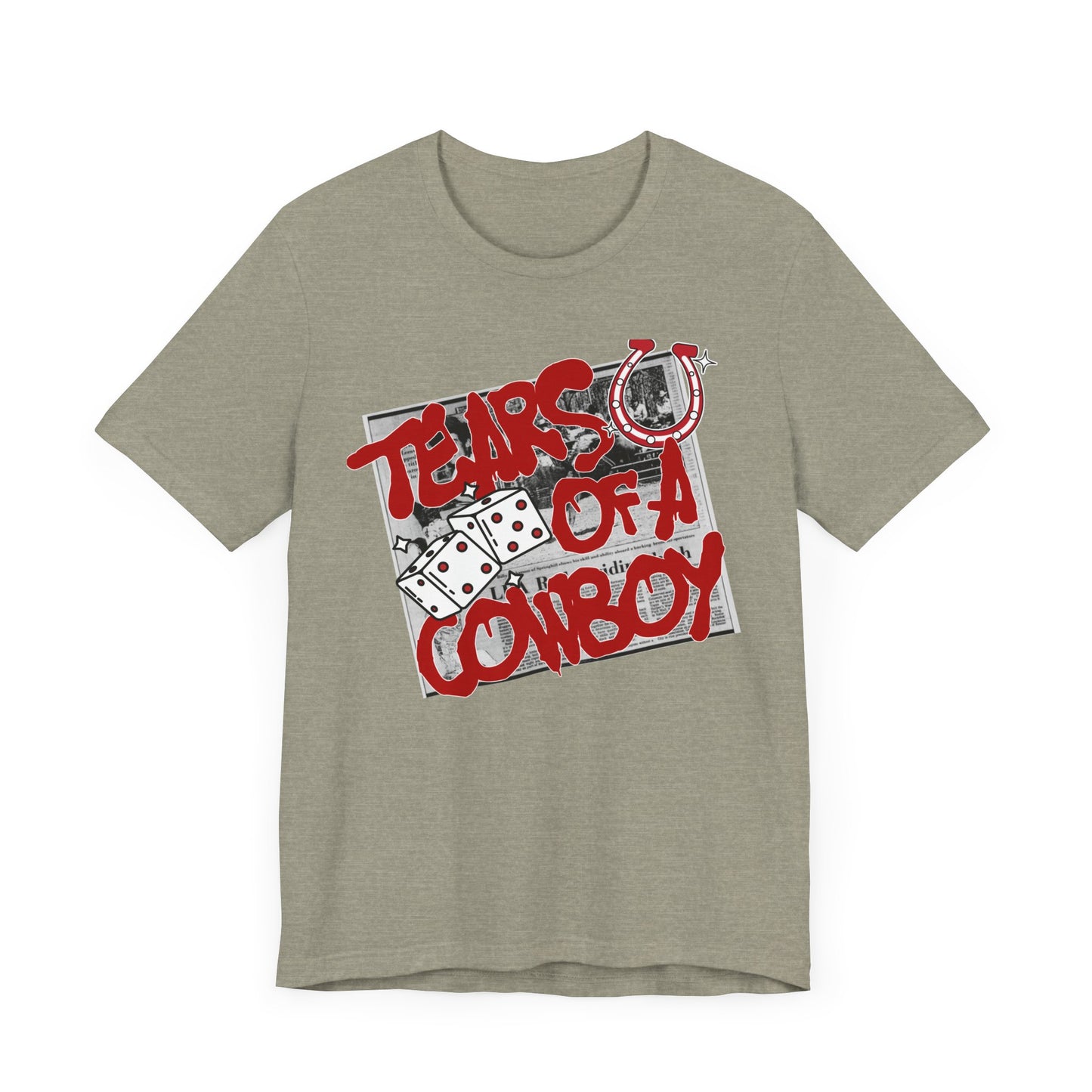 Tears of a Cowboy Unisex Jersey Tee - Casual Graphic Shirt, Perfect for Country Music Lovers