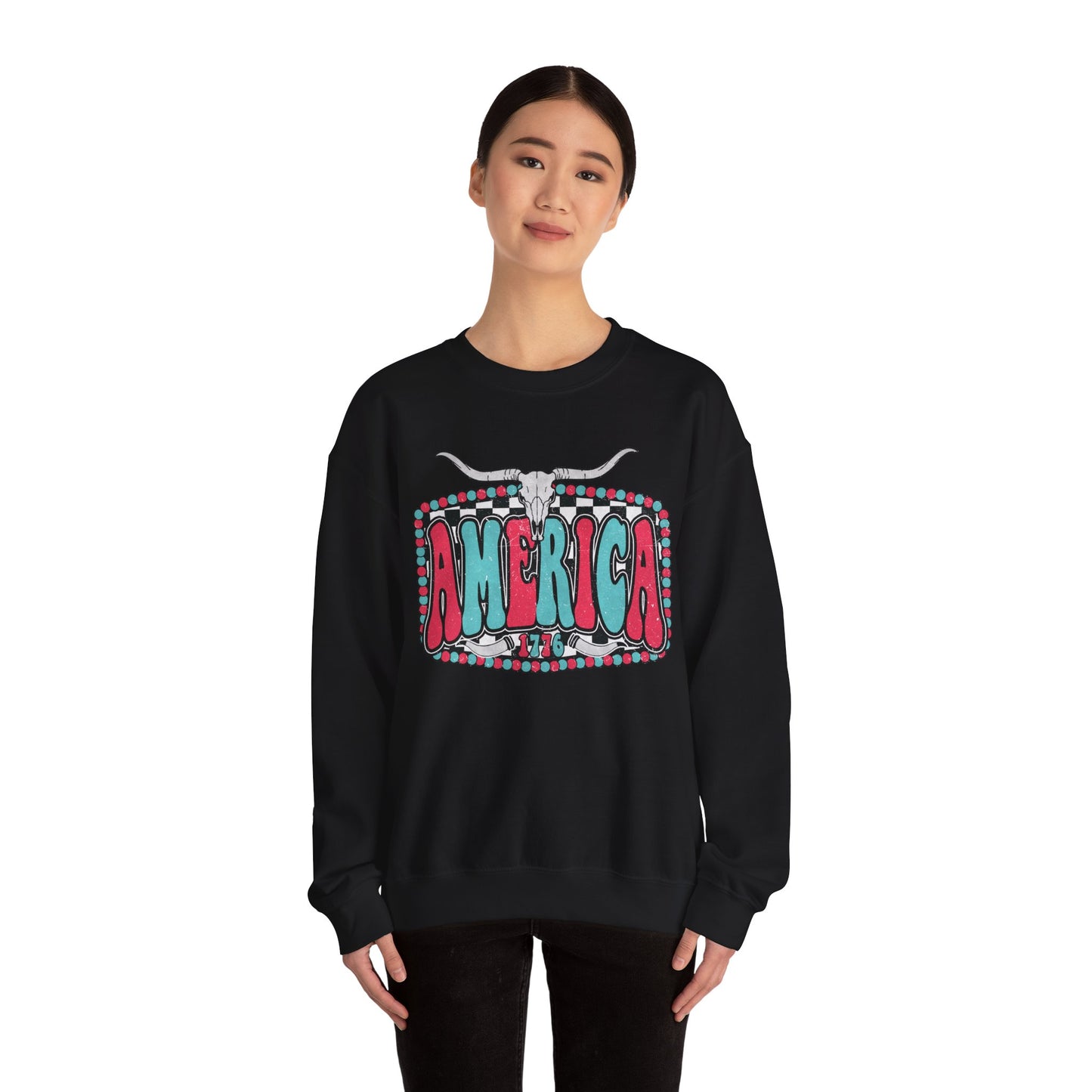 Retro America Graphic Crewneck Sweatshirt